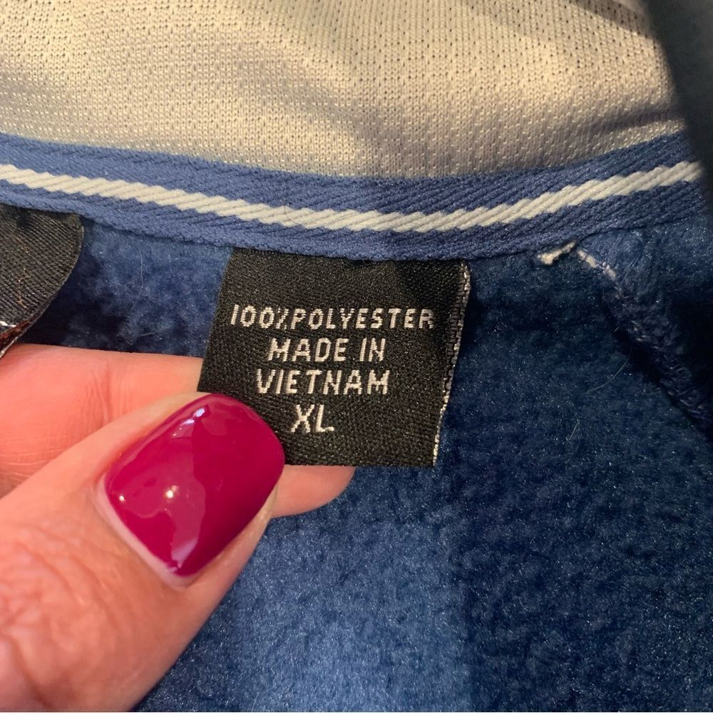 IZOD Fleece Pullover Blue Size XL - Picture 6 of 10